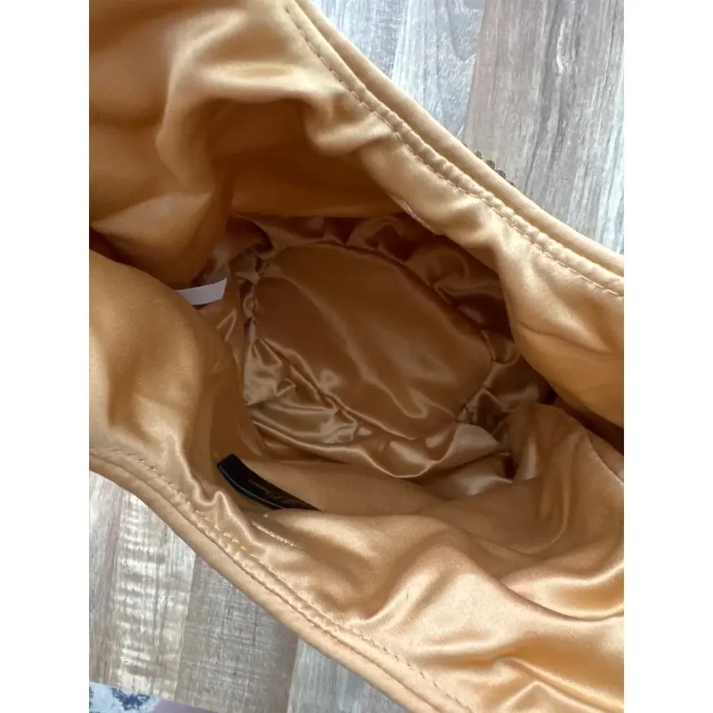 J. Crew Gold Satin and Crystal Santorini Looped Bag - Picture 5 of 5
